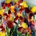 Aquarelles de fleurs sur le motif 2025